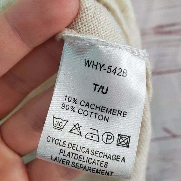 Why Not Cashmere Blend Star Sweater Ties at bottom  T/U One Size Fits All - Picture 6 of 7